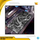 🐉 Mousepad Gamer XXL Dragão Preto e Branco – 900x400 🖱️ Base Antiderrapante ⚡ Alta Precisão 🎮 Ideal para Setup Gamer