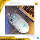 🖱️ Mouse Gamer Sem Fio T90 RGB – Bluetooth + USB 2.4GHz ⚡ Silencioso 🤫 Recarregável 🔋 com Adaptador Tipo-C 🔌