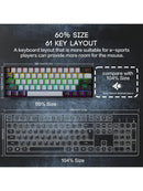 ⌨️ Teclado Mecânico 60% RGB – Compacto ⚡ PC/Mac 🎮