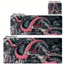 🐉 Mousepad Gamer XXL Dragão Preto e Branco – 900x400 🖱️ Base Antiderrapante ⚡ Alta Precisão 🎮 Ideal para Setup Gamer