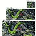 🐉 Mousepad Gamer XXL Dragão Preto e Branco – 900x400 🖱️ Base Antiderrapante ⚡ Alta Precisão 🎮 Ideal para Setup Gamer