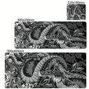 🐉 Mousepad Gamer XXL Dragão Preto e Branco – 900x400 🖱️ Base Antiderrapante ⚡ Alta Precisão 🎮 Ideal para Setup Gamer