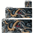 🐉 Mousepad Gamer XXL Dragão Preto e Branco – 900x400 🖱️ Base Antiderrapante ⚡ Alta Precisão 🎮 Ideal para Setup Gamer