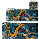 🐉 Mousepad Gamer XXL Dragão Preto e Branco – 900x400 🖱️ Base Antiderrapante ⚡ Alta Precisão 🎮 Ideal para Setup Gamer