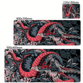 🐉 Mousepad Gamer XXL Dragão Preto e Branco – 900x400 🖱️ Base Antiderrapante ⚡ Alta Precisão 🎮 Ideal para Setup Gamer