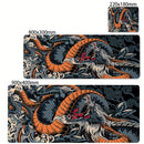 🐉 Mousepad Gamer XXL Dragão Preto e Branco – 900x400 🖱️ Base Antiderrapante ⚡ Alta Precisão 🎮 Ideal para Setup Gamer